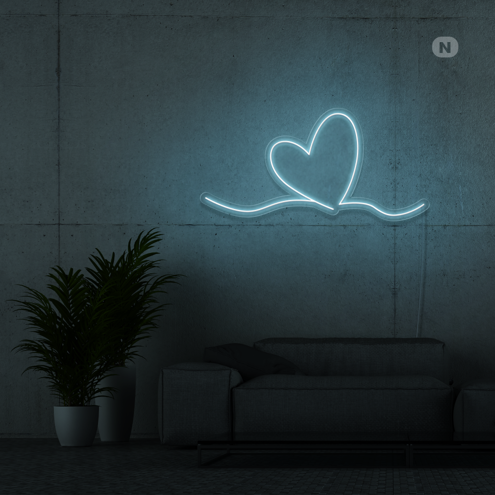 Neonskilt Kjærlighet i virkeligheten