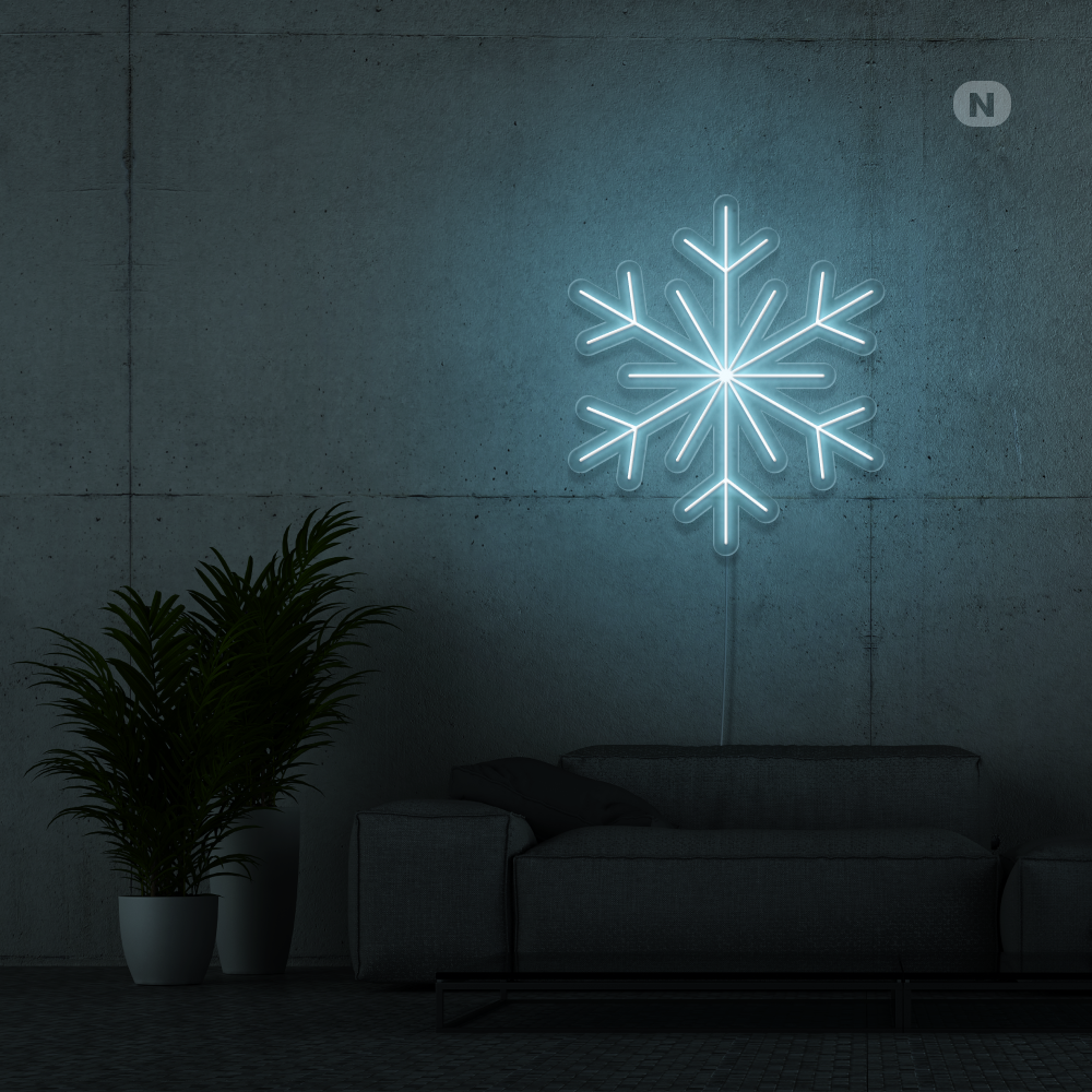 Neonskilt Snøflak