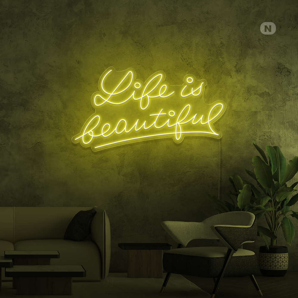 Neonskilt Life Quote 2