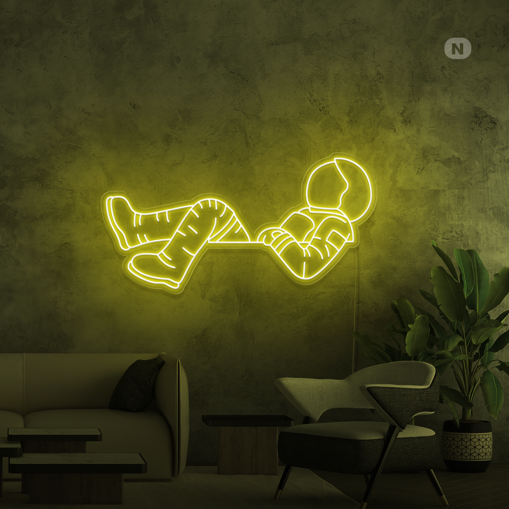 Neonskilt Astronaut