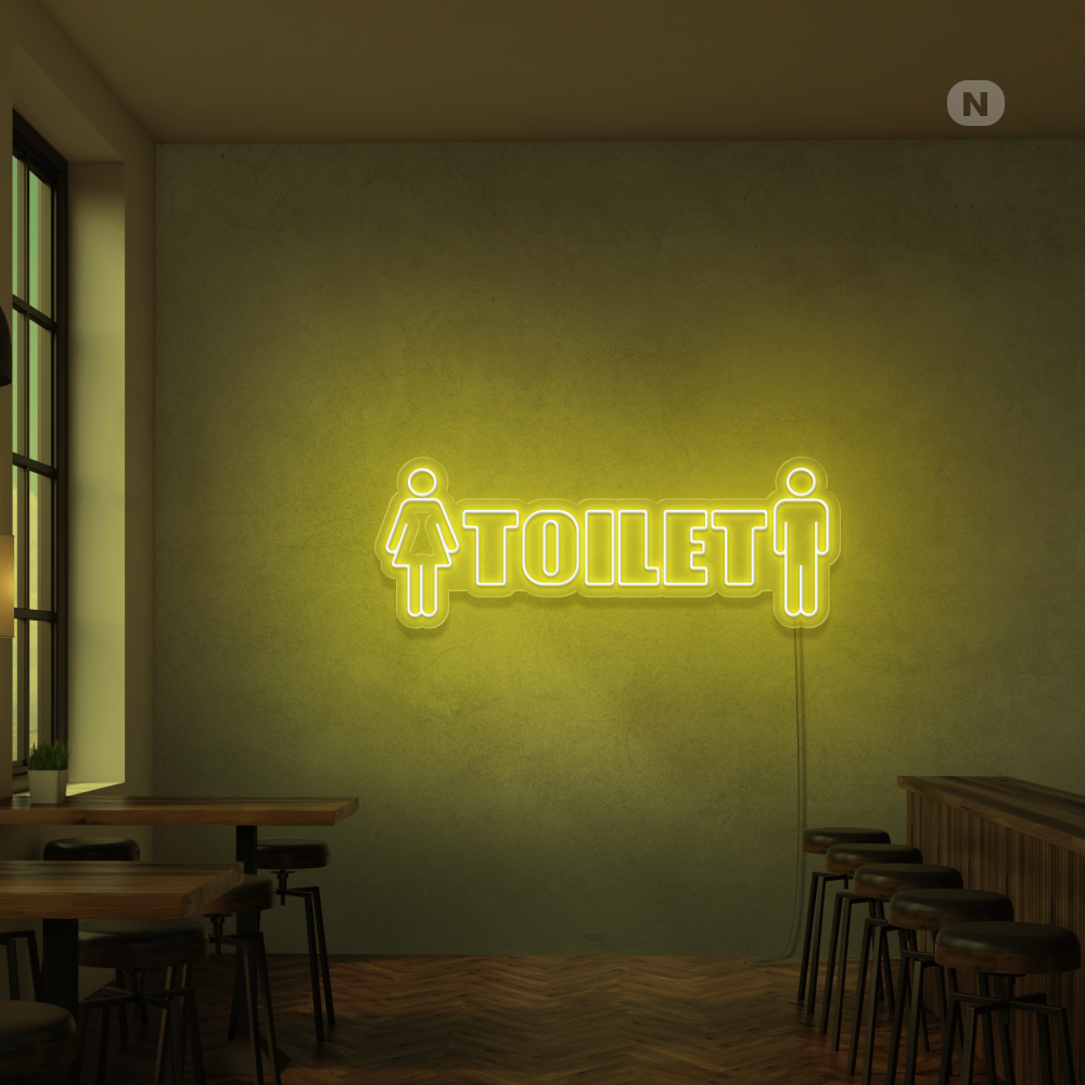 Neonskilt Toilet