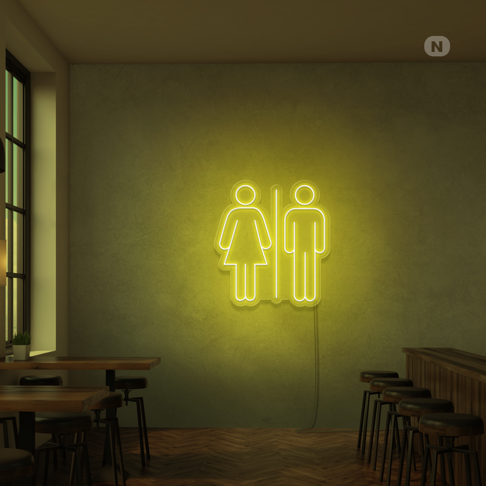 Neonskilt Toalett