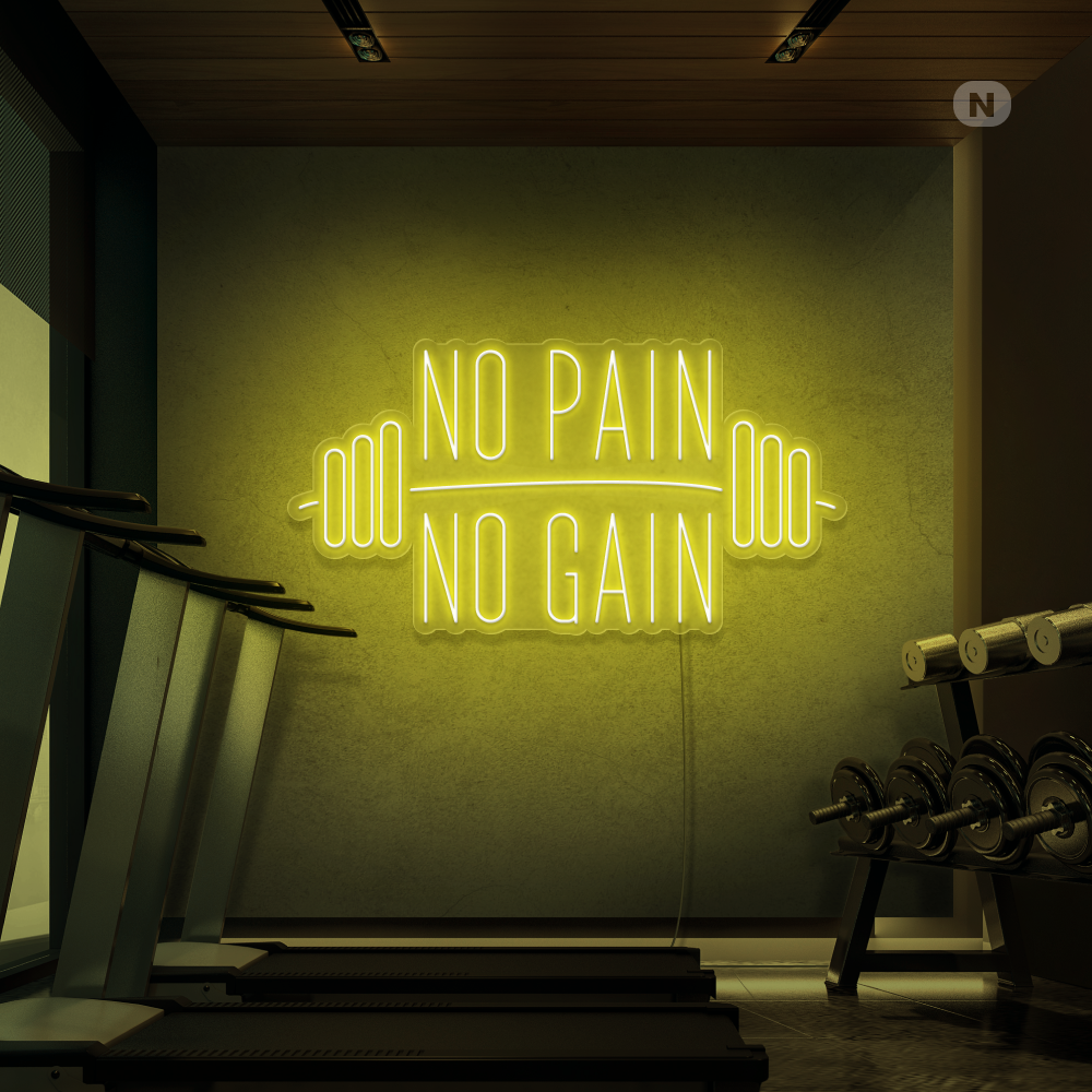 Neonskilt No Pain No Gain