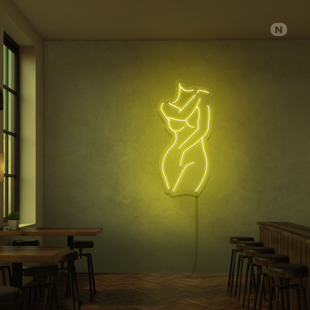 Neonskilt Sexy jente