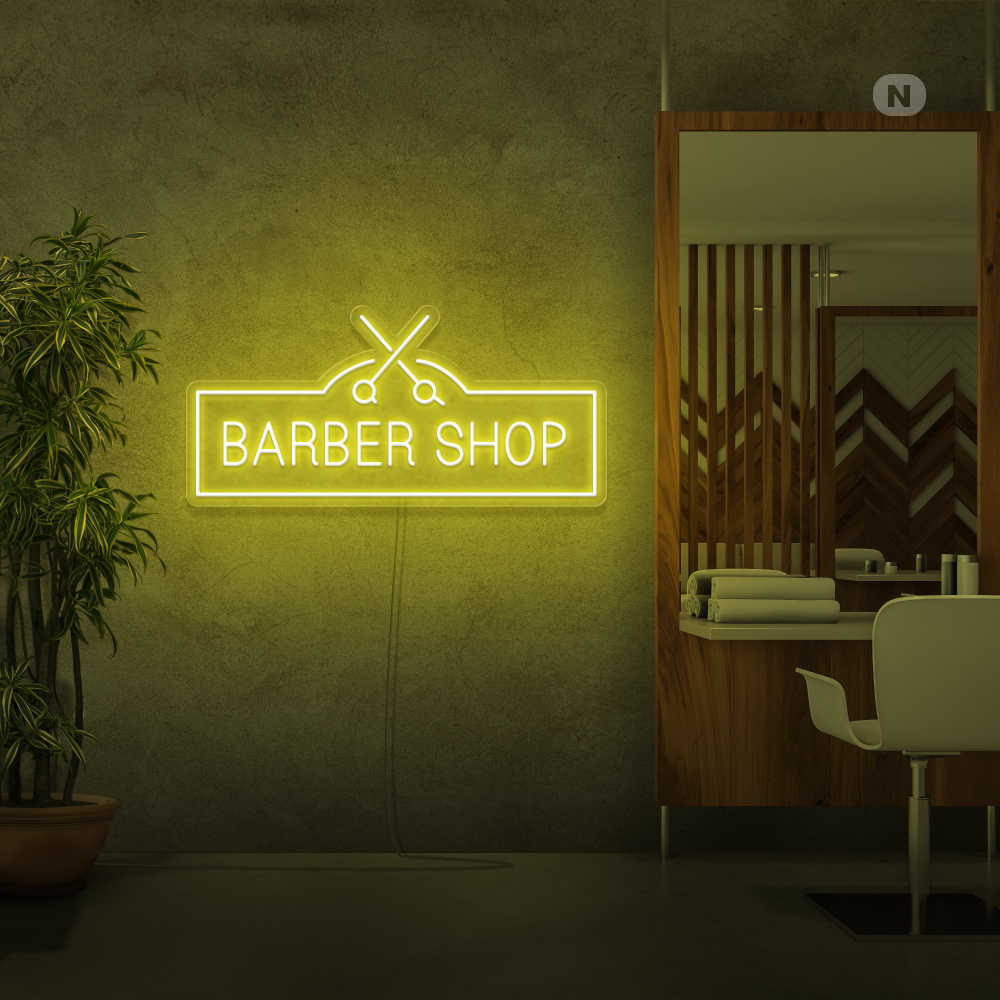 Neonskilt Barber Shop