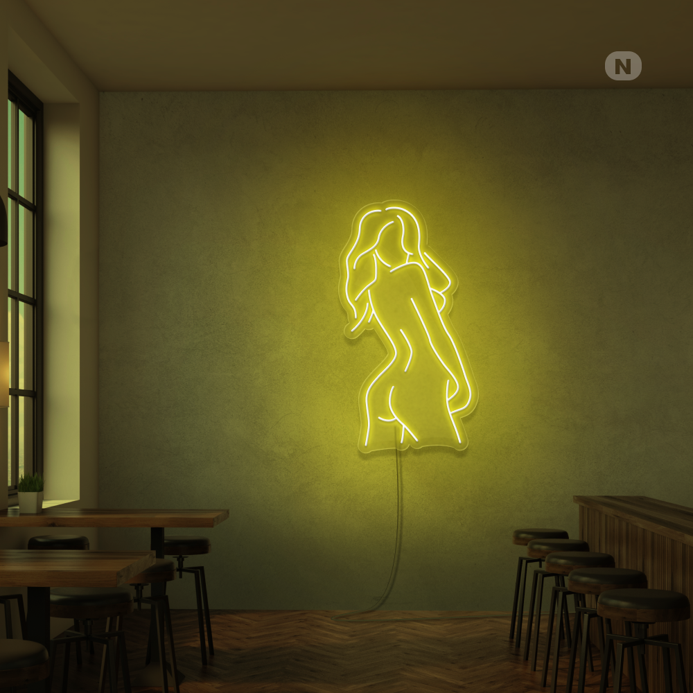 Neonskilt Eksotisk jente