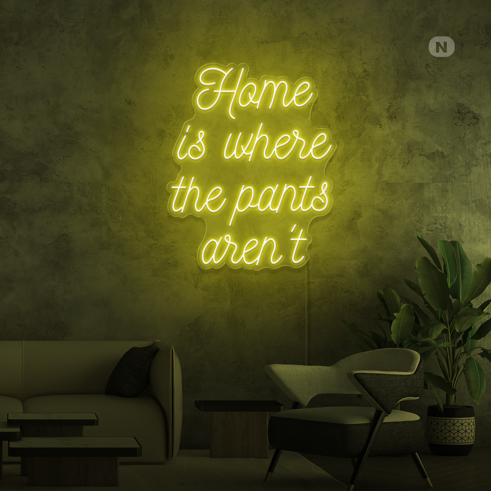 Neonskilt Quote Home