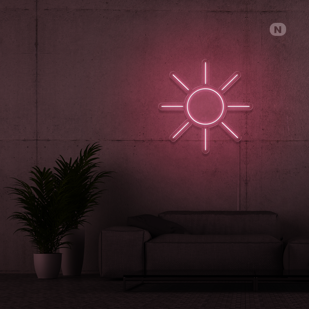Neonskilt sol