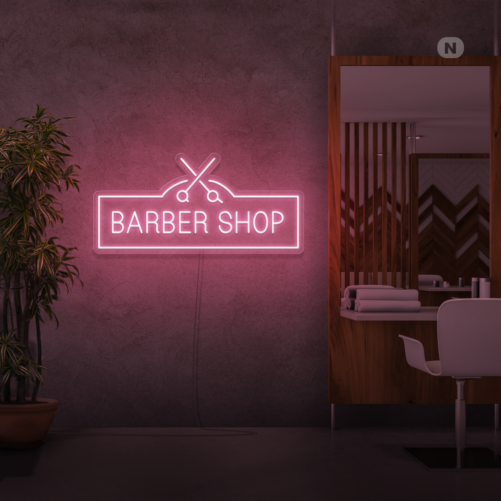 Neonskilt Barber Shop