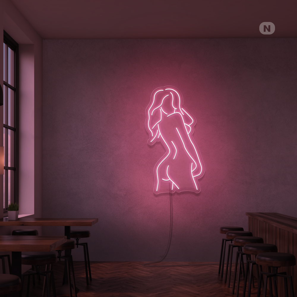 Neonskilt Eksotisk jente