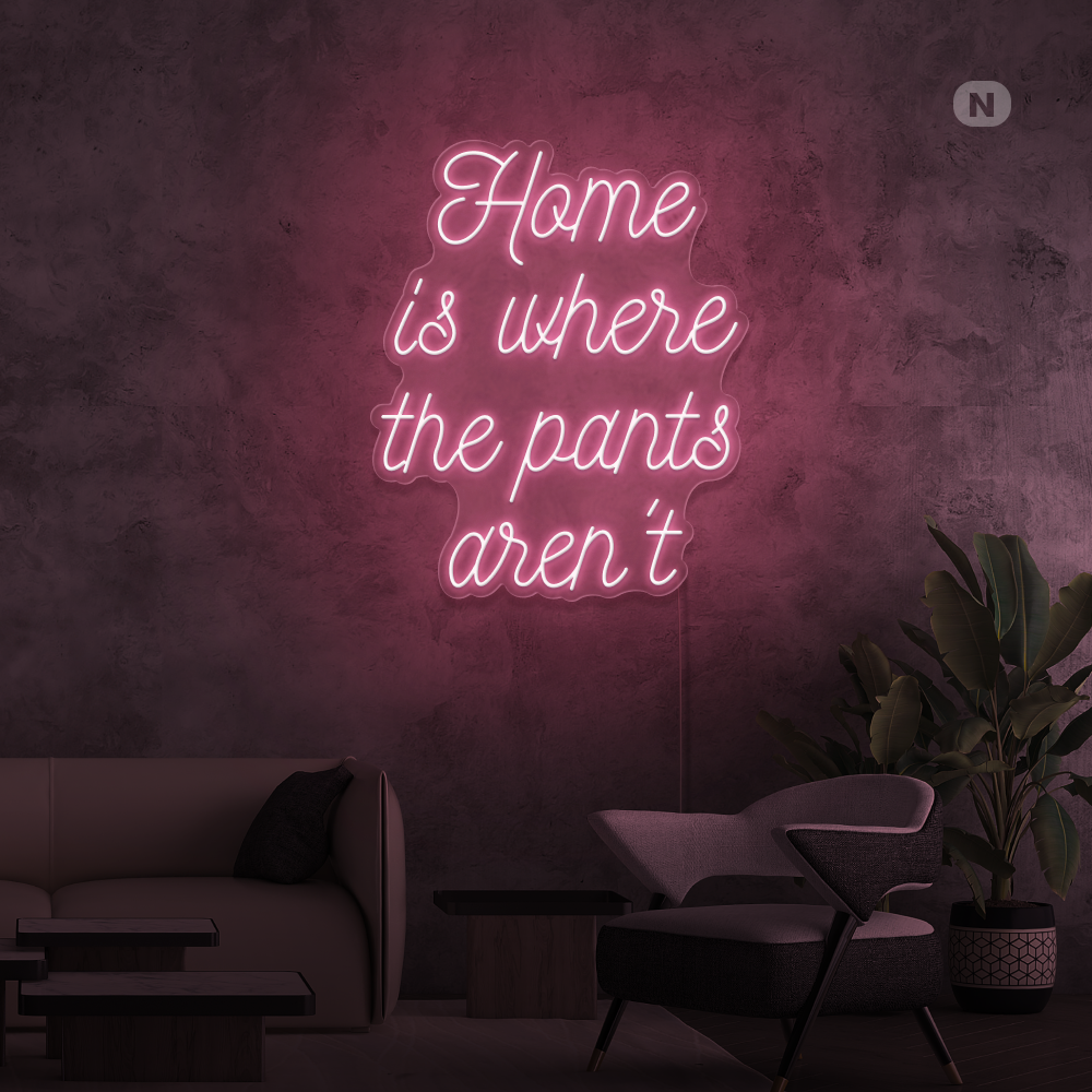 Neonskilt Quote Home