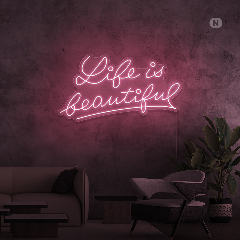 Neonskilt Life Quote 2