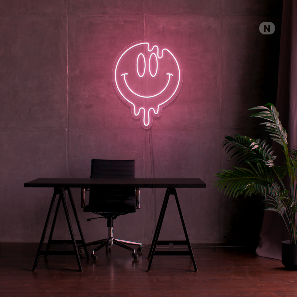 Neonskilt Smilende