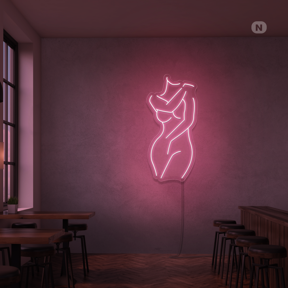 Neonskilt Sexy jente