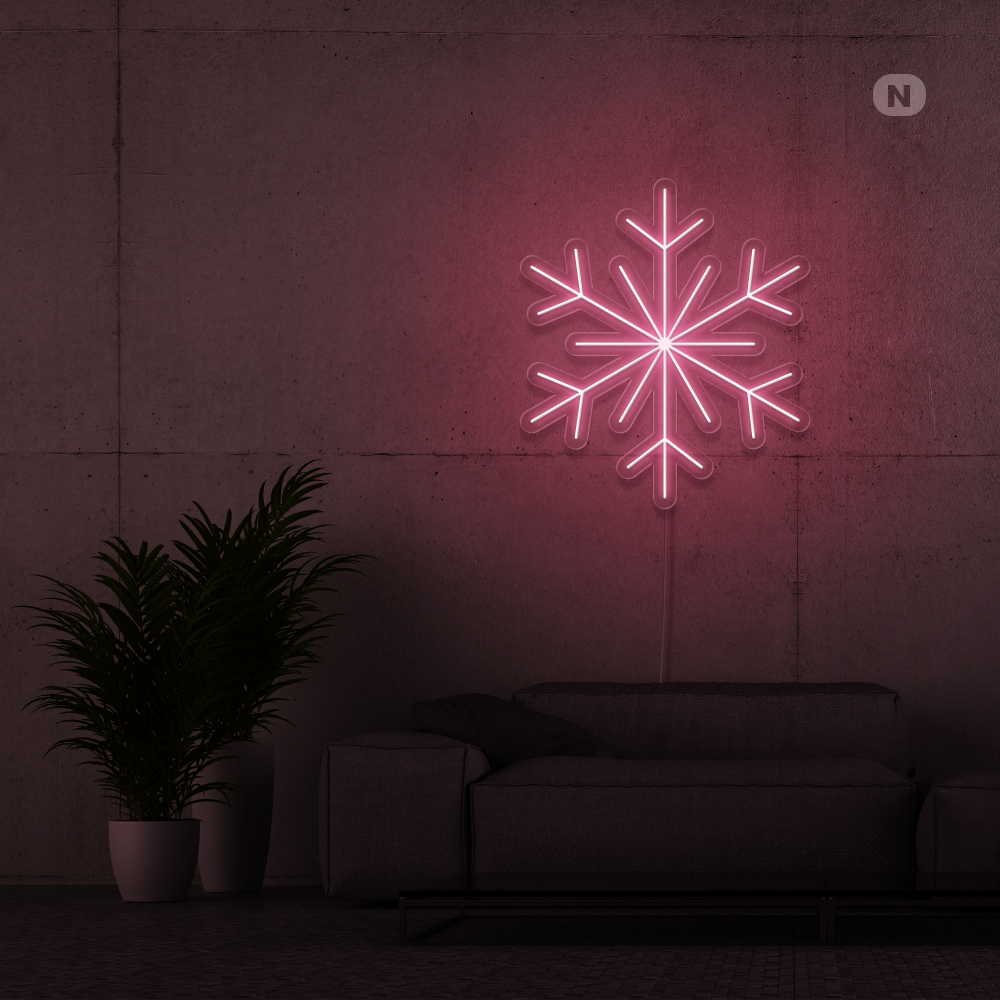 Neonskilt Snøflak