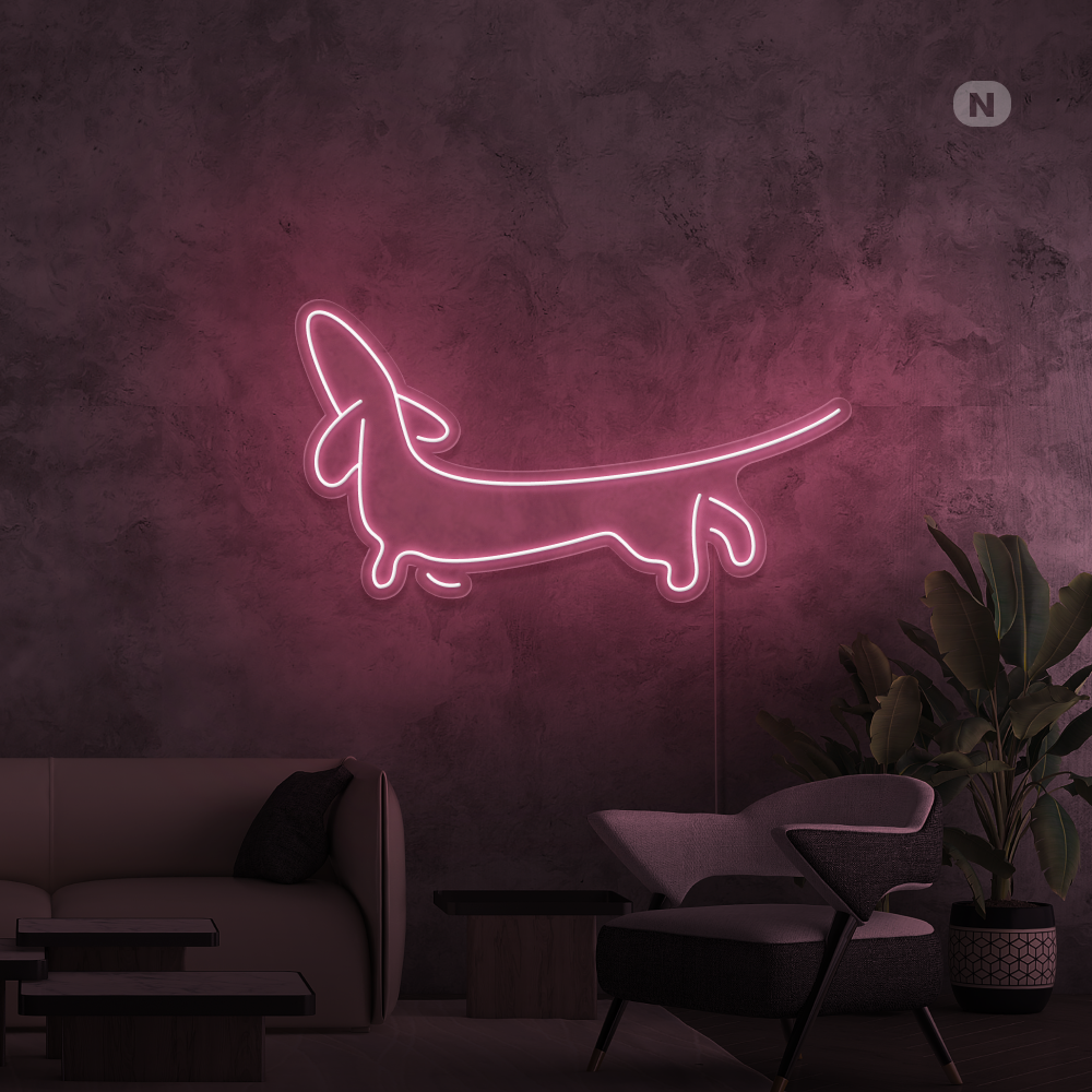Neonskilt Dachshund
