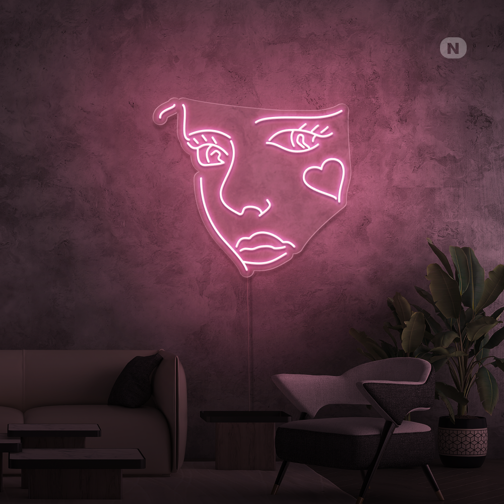 Neonskilt Joker Face