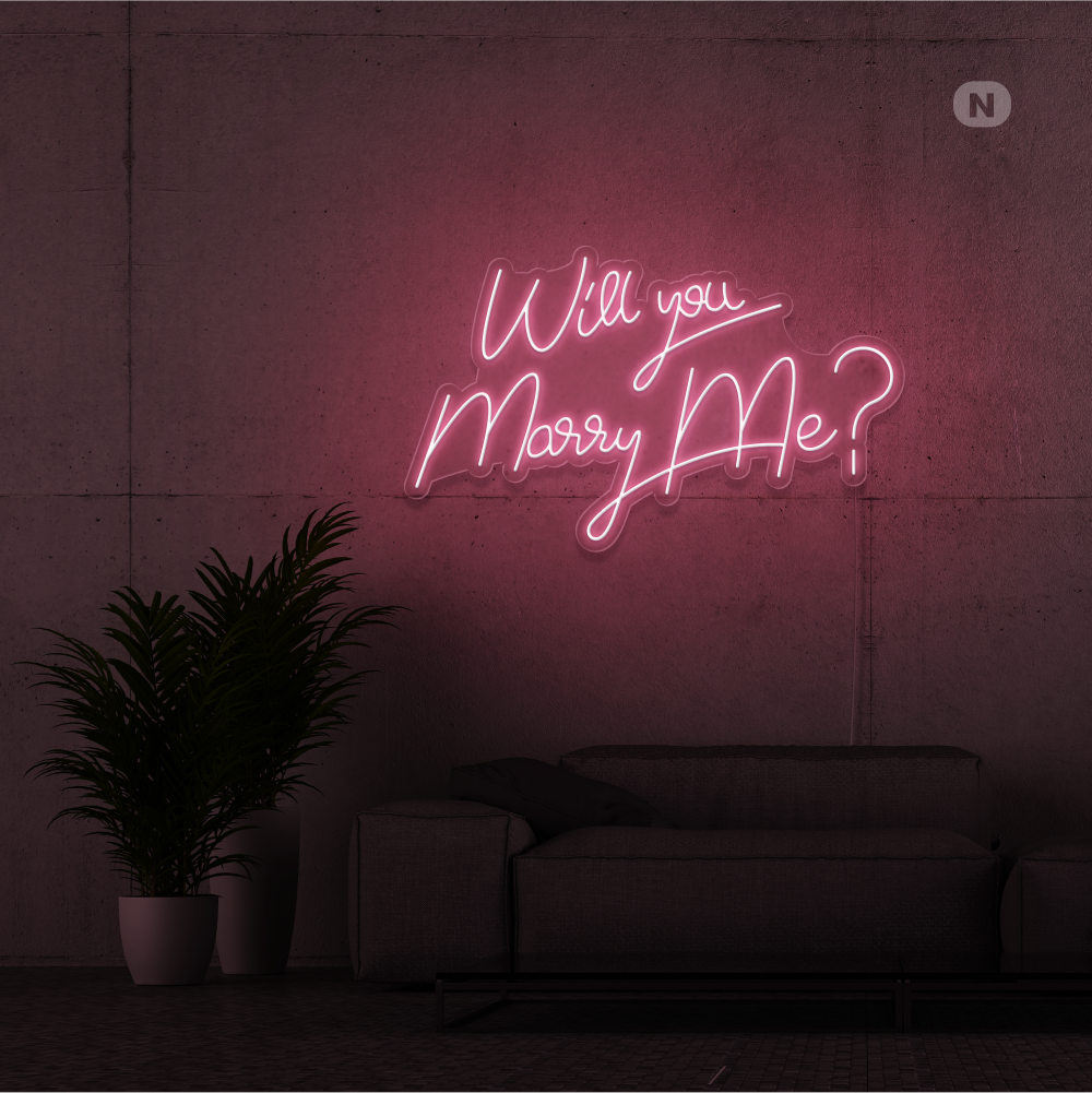 Neonskilt Will You Marry Me