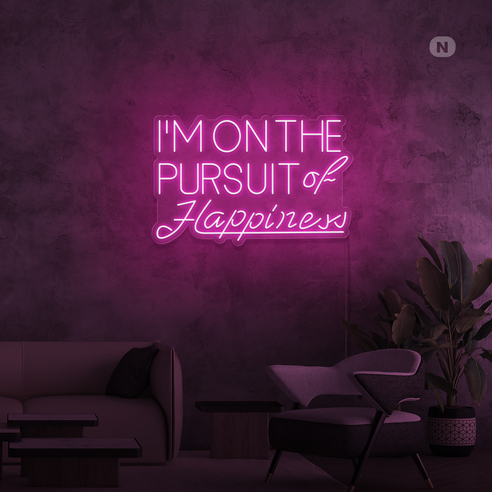 Neonskilt Hapiness