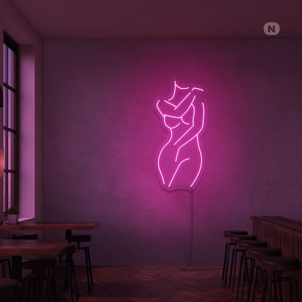 Neonskilt Sexy jente