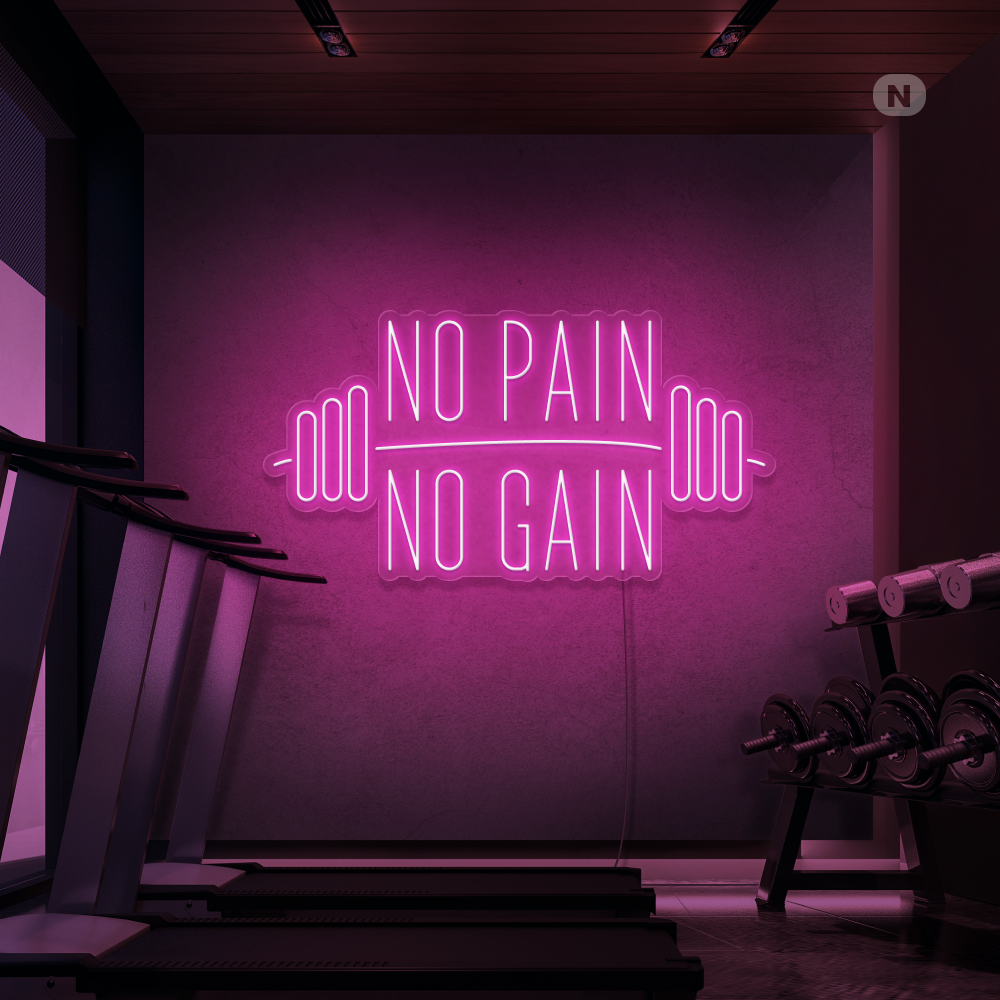 Neonskilt No Pain No Gain
