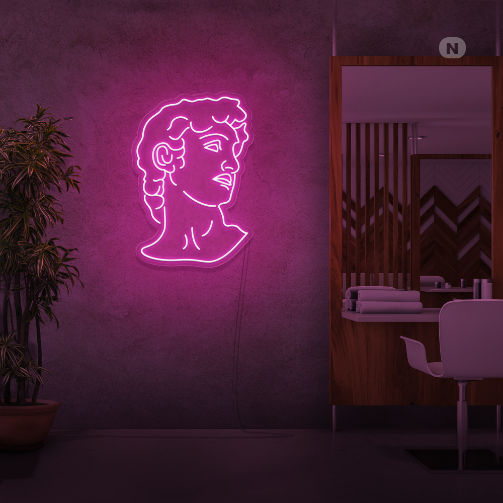 Neonskilt Michelangelo's David
