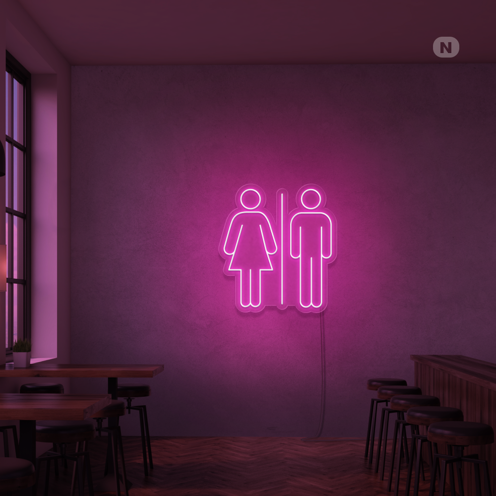 Neonskilt Toalett
