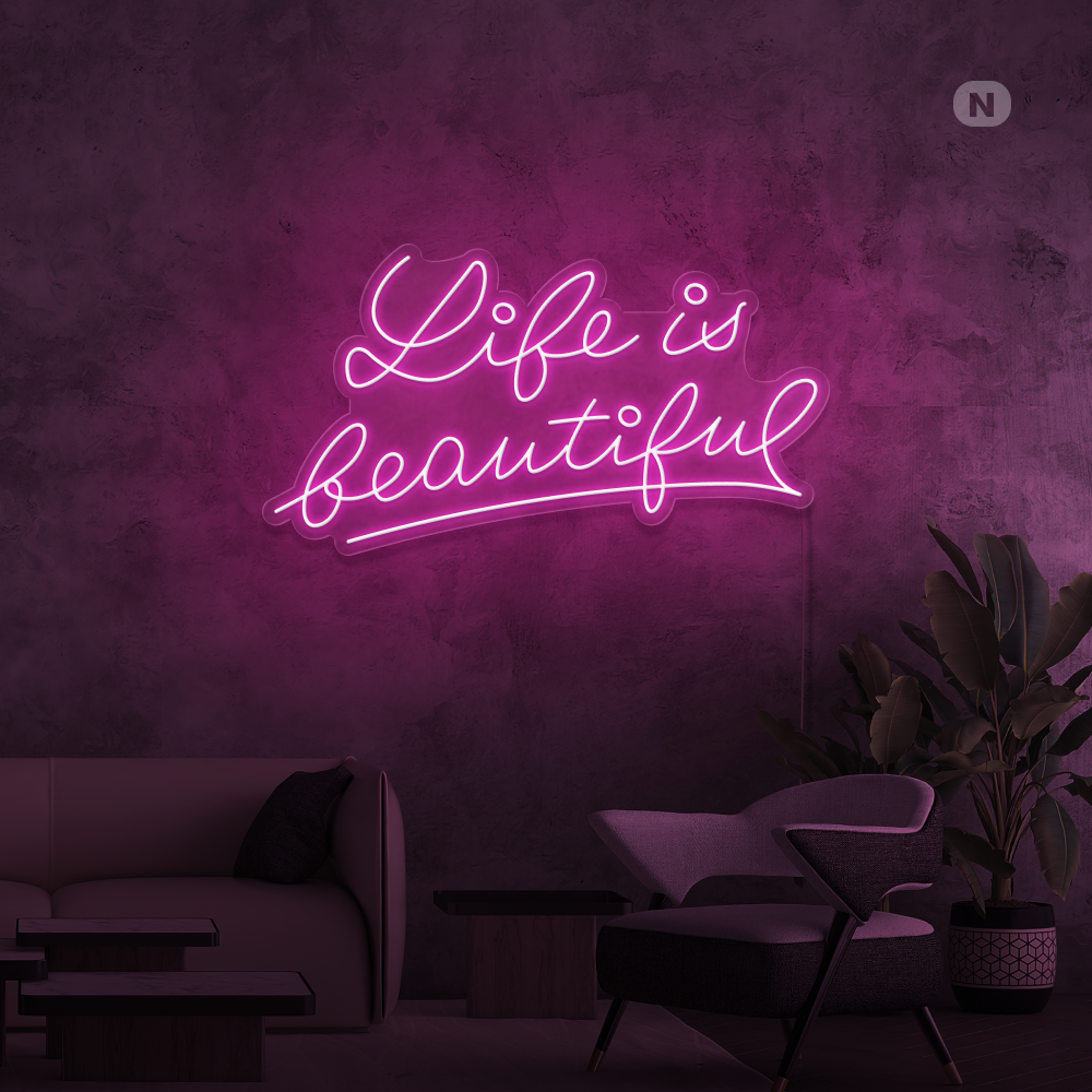 Neonskilt Life Quote 2