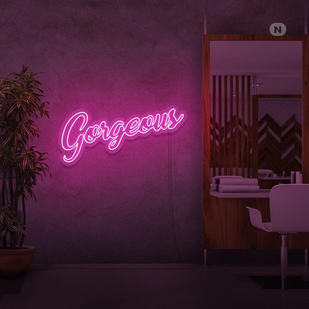 Neonskilt Gorgeous