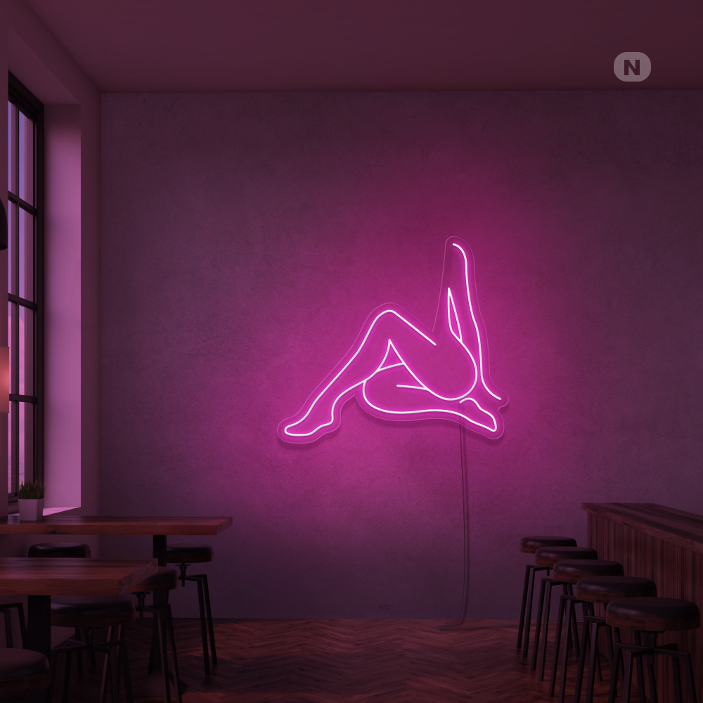 Neonskilt Sexy jente