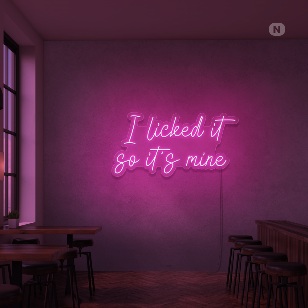 Neonskilt I Liked it so its mine