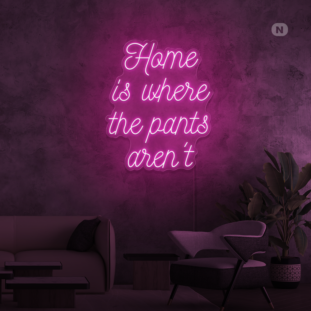 Neonskilt Quote Home