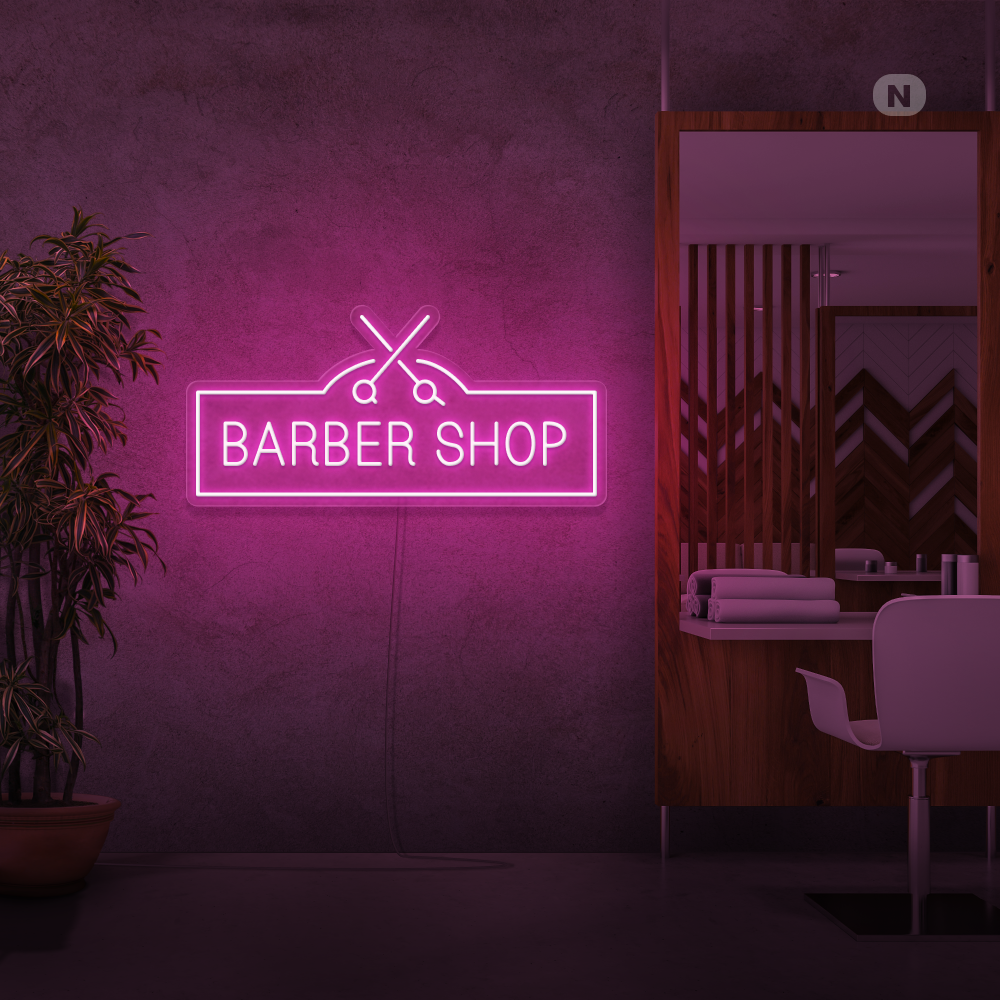 Neonskilt Barber Shop