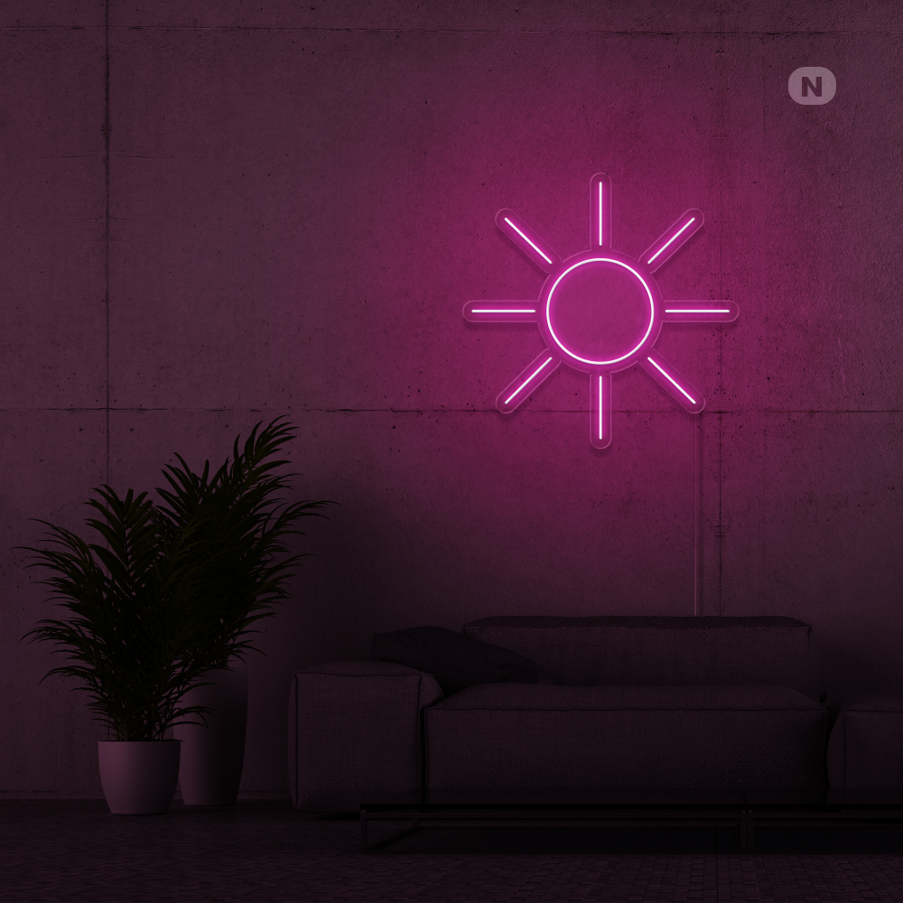 Neonskilt sol
