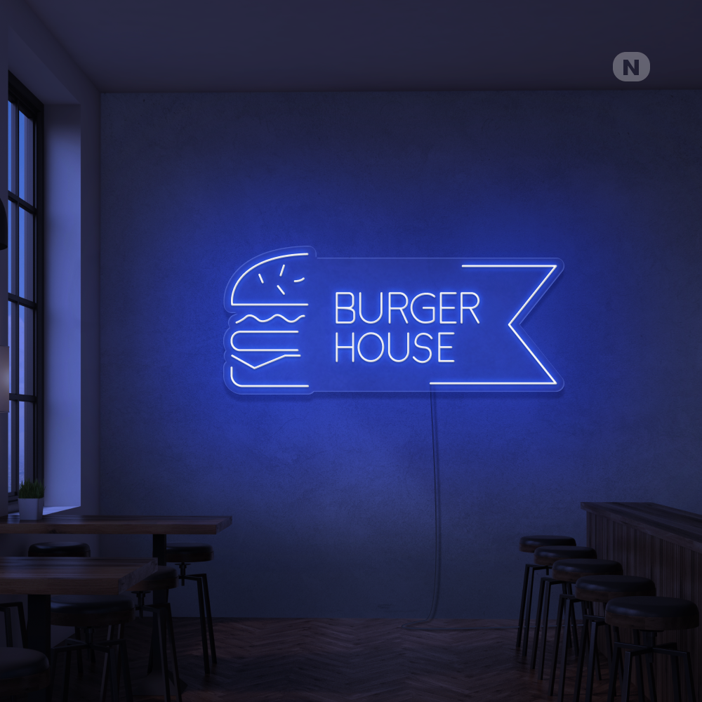 Neonskilt Burger House