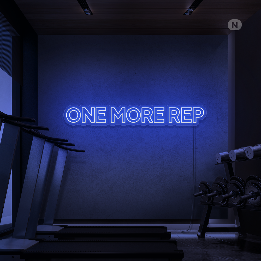 Neonskilt One More Rep