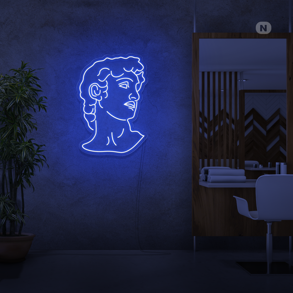 Neonskilt Michelangelo's David