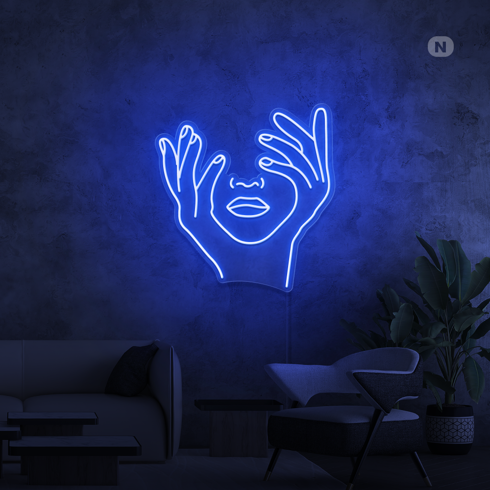 Neonskilt Kunstnerisk ansikt