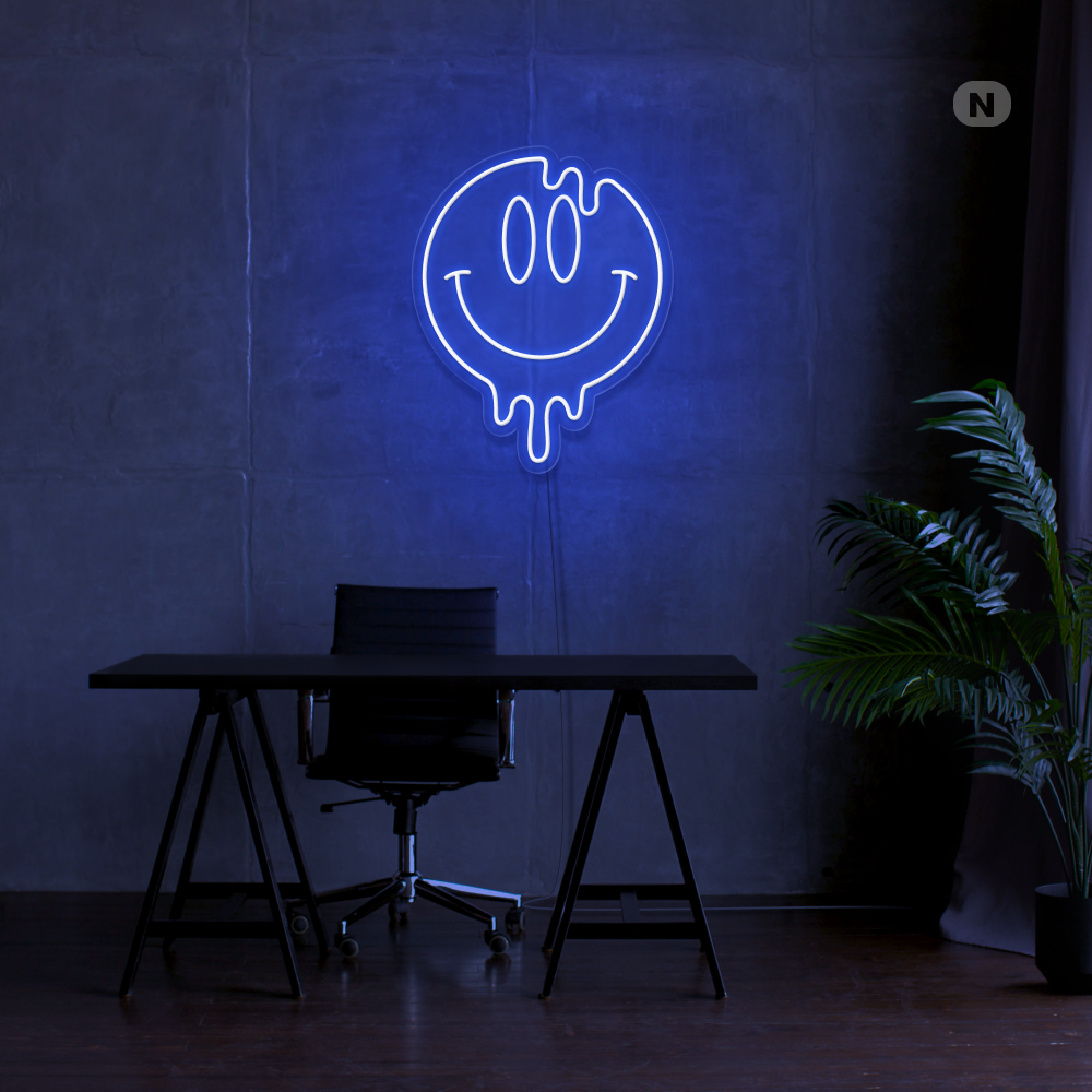Neonskilt Smilende