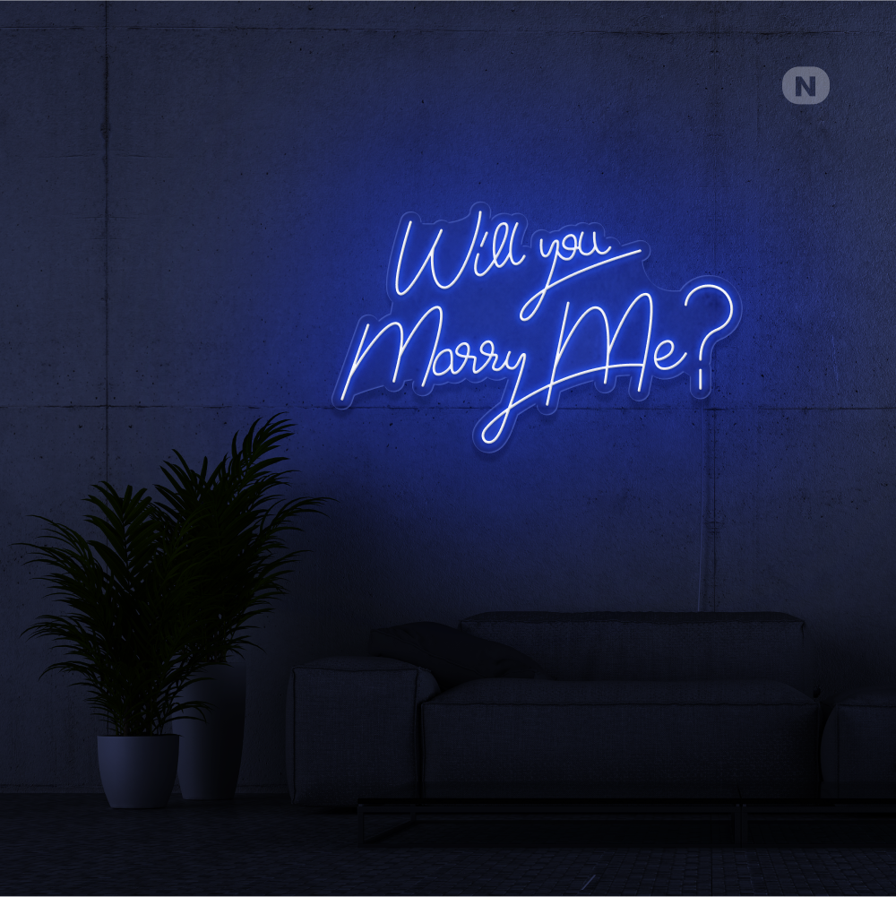 Neonskilt Will You Marry Me