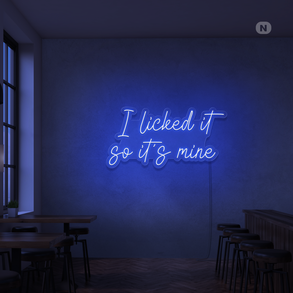 Neonskilt I Liked it so its mine