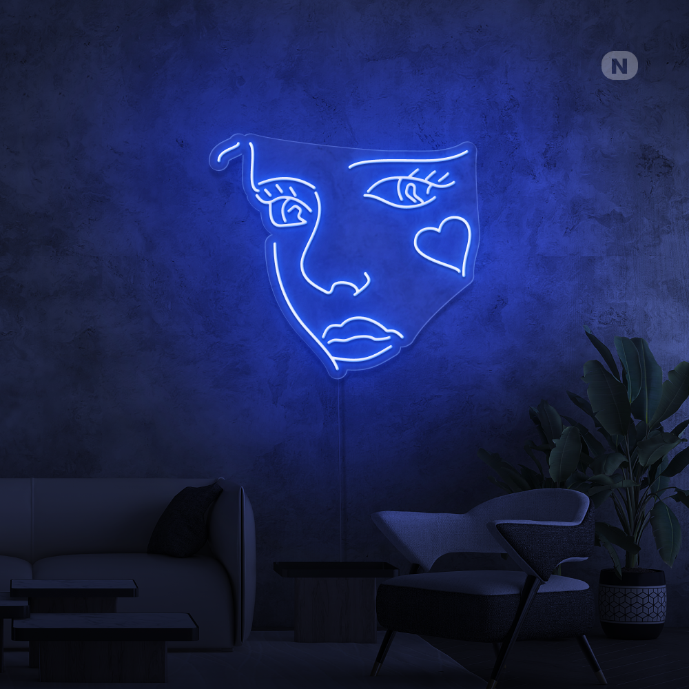 Neonskilt Joker Face