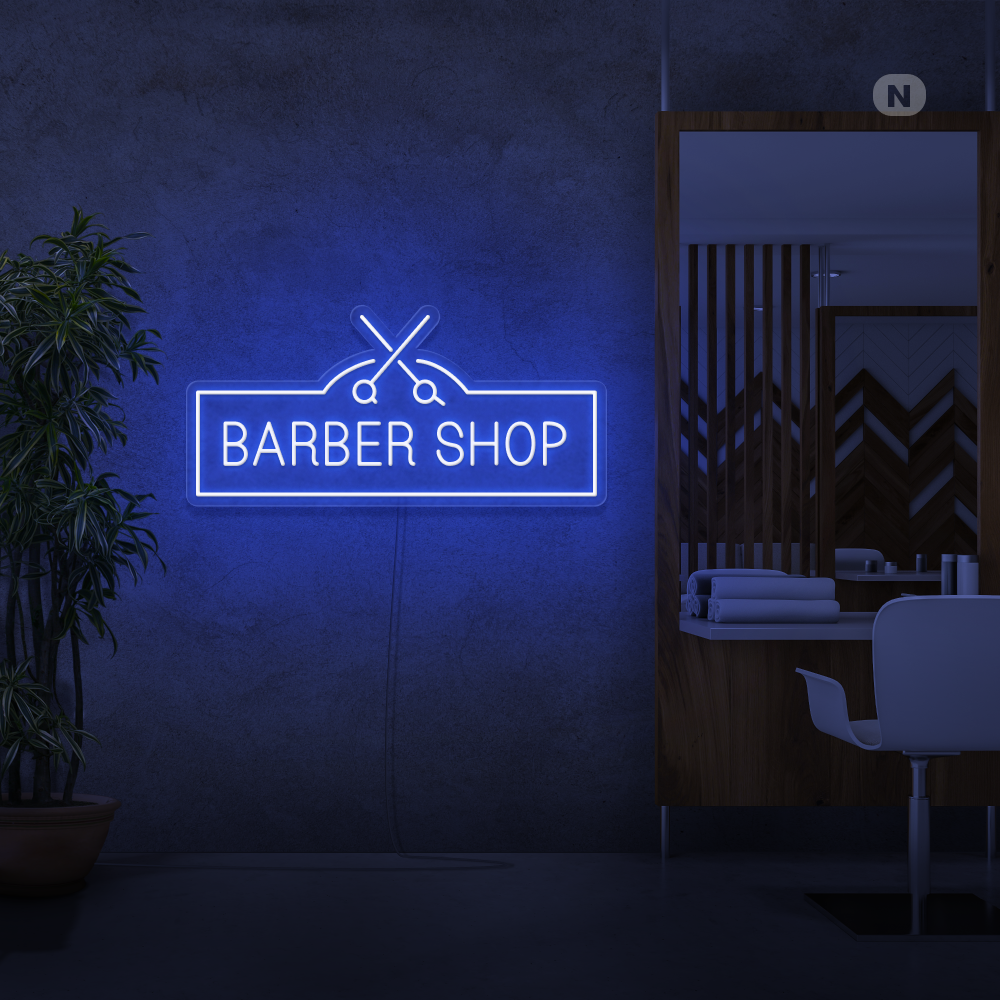 Neonskilt Barber Shop