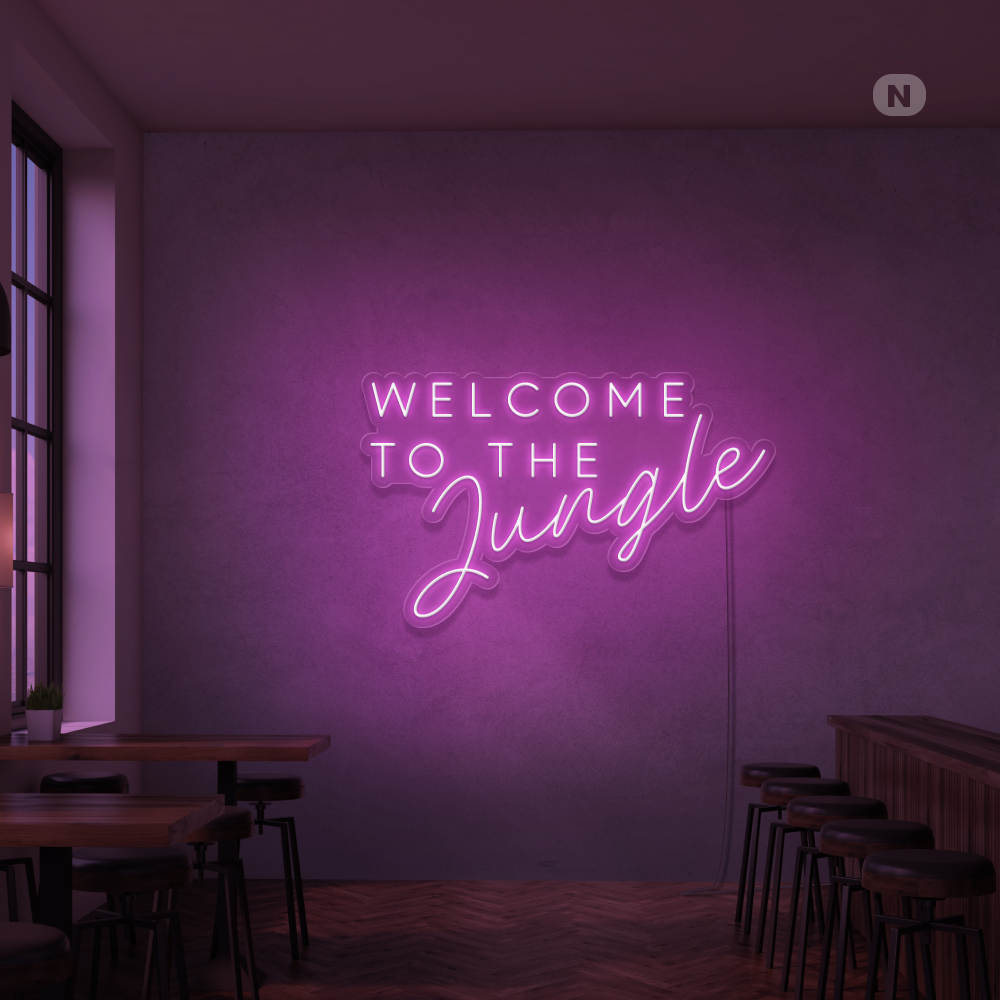 Neonskilt Welcome to the Jungle