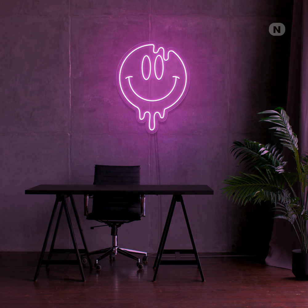 Neonskilt Smilende