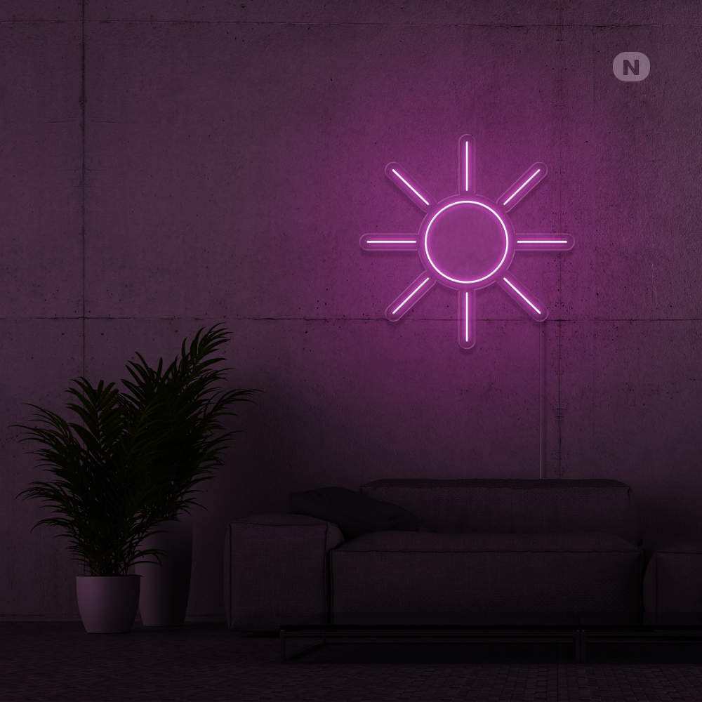 Neonskilt sol