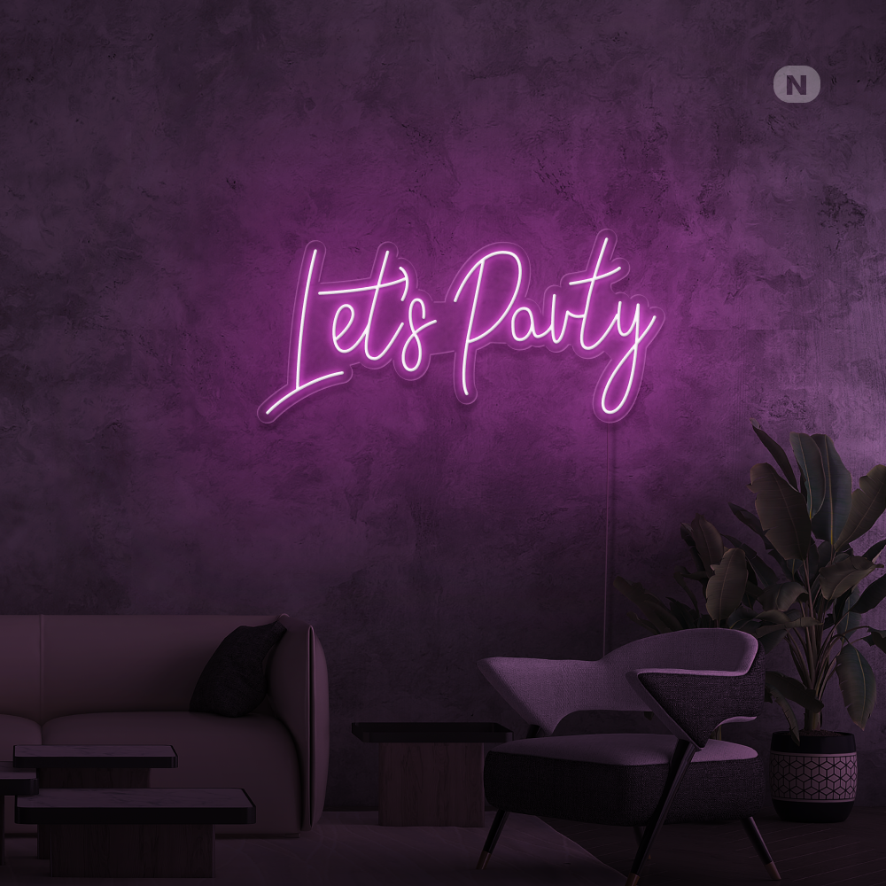 Neonskilt Lets Party