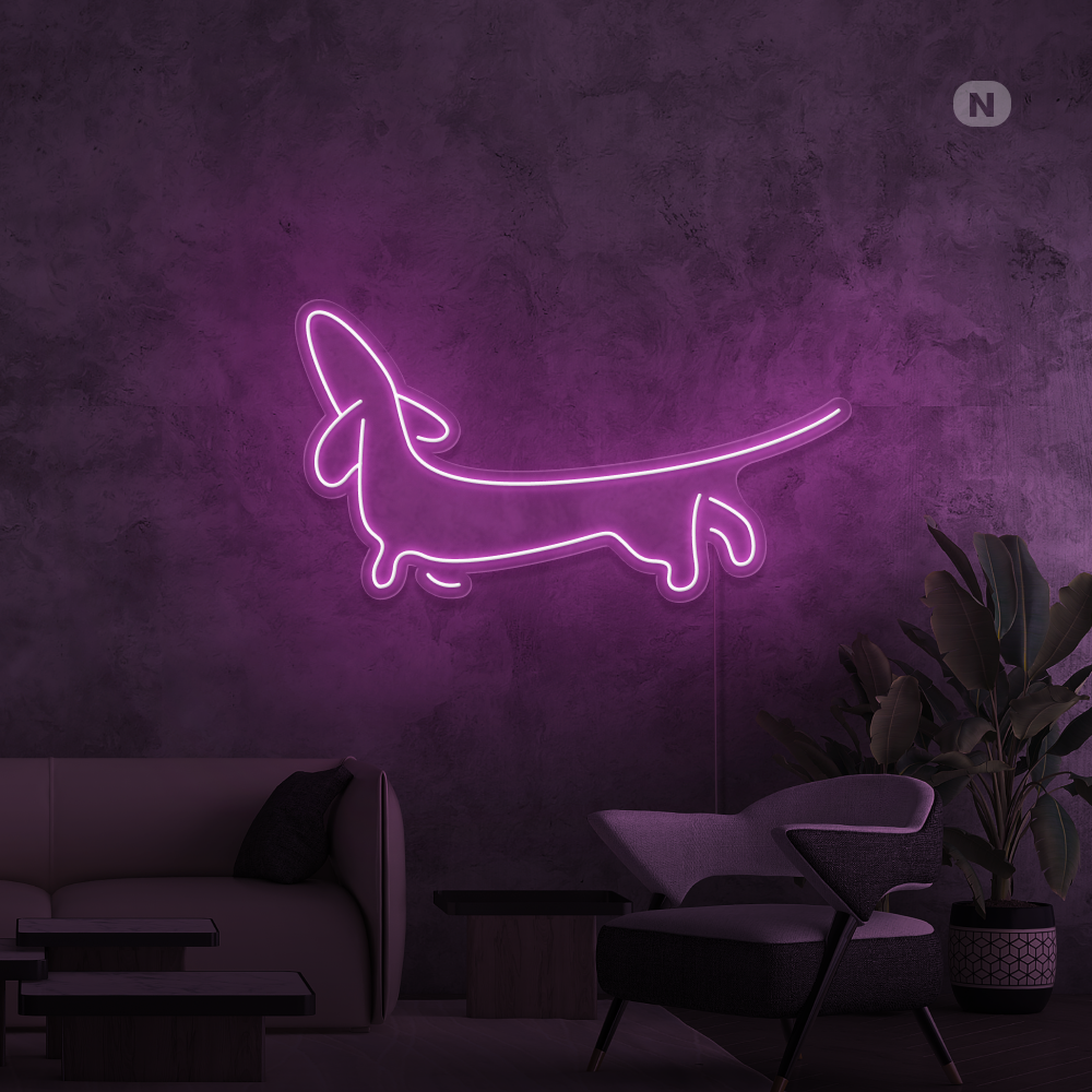 Neonskilt Dachshund