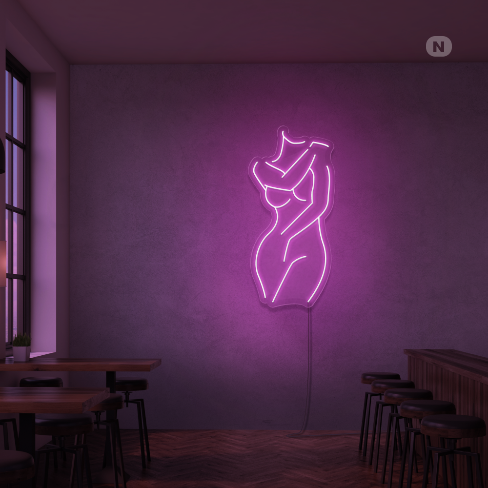 Neonskilt Sexy jente