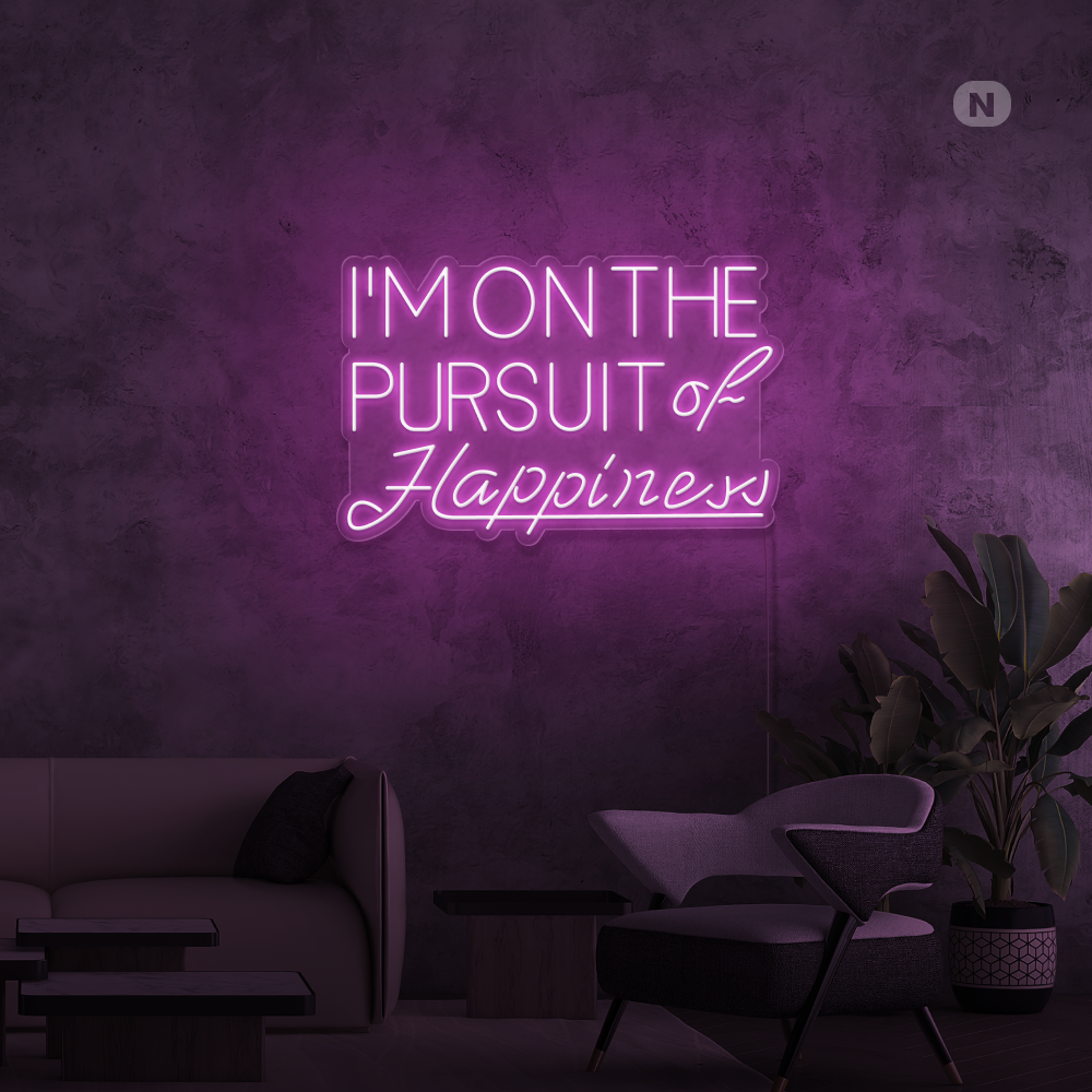 Neonskilt Hapiness